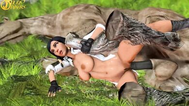 Rebecca gets fucked by a horse while playing as Pharah in [Julio Jakers] porn parody