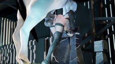 Deep Anal Infiltration in the Barn with The Bartender - A Hentai Story