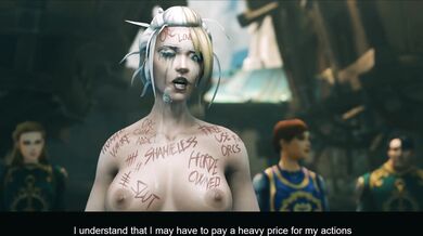 Jainas Speech [Bodywriting] [Zmsfm] [4K]