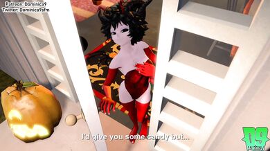 Tricked and Treated for Halloween: Minas Pussy Gets the Best of the Tricksters