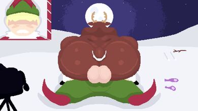 A sexy elf named Mistletoe is ready to fulfill your every desire