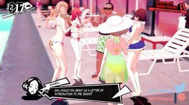 The FIVE Characters of Persona 5 Give their Bodies for the Mission - A XXX Parody