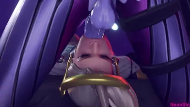 A futa widow named Mercy gets pleasured by NeonSin in this hentai porn video
