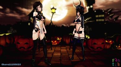 Watch as these sexy girls from Baltimore get down and dirty at a Happy Helloween dance party!