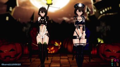 Watch as these sexy girls from Baltimore get down and dirty at a Happy Helloween dance party!