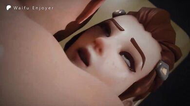 Watch as your favorite anime waifu, Brigitte, enjoys being pregnant and giving birth to her adorable babies