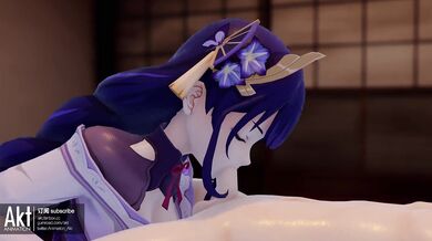 Battle Princess Aether: Raiden Shogun Conquers and Dominates 18 Hentai Video