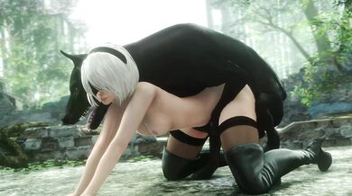 2B Takes Doggystyle Fucking (Noname55)