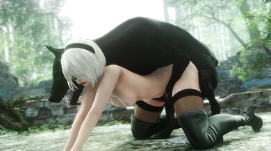 2B Takes Doggystyle Fucking (Noname55)