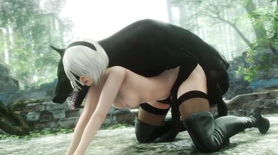 2B Takes Doggystyle Fucking (Noname55)