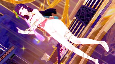 This is a porn video featuring the hot and sexy YunJin dancing with LILAC, XinXiu and San