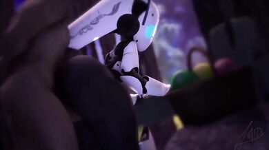 Sexy Adrian Dust gets fucked doggy style by Drossel while wearing red lingerie