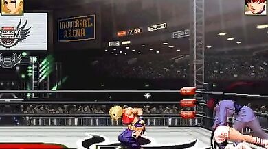 Blue Mary takes revenge on Sherman the Dog in a hot three-way with her best friend!