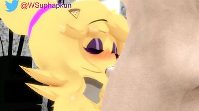 Watch as the horny SFM character gets a blowjob from her sexy partner in this steamy scene!