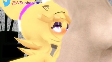 Watch as the horny SFM character gets a blowjob from her sexy partner in this steamy scene!