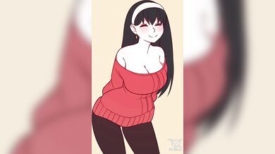 The Yor and Briar, both naked in bed, are making love as they enjoy the artistic skills of their lover Nivaris