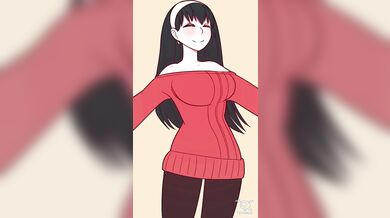 The Yor and Briar, both naked in bed, are making love as they enjoy the artistic skills of their lover Nivaris