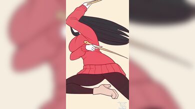 The Yor and Briar, both naked in bed, are making love as they enjoy the artistic skills of their lover Nivaris