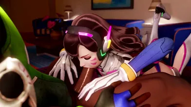 The 4-Man Teams DVa Deepthroats Lucios Cock and Meltribs!