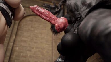 Curvaceous Nun Whore Seductively Takes Monstrously Huge Werewolf Cock in Her Tight Virgin Cherry