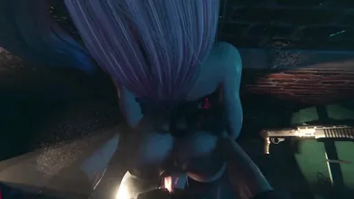 In this bass-filled hentai video, Harley Quinn is the star slut who seduces her way through a music store