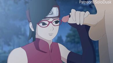 Sarada Uchiha is a sexy anal queen who loves to take on Solodusk57 in this hentai video