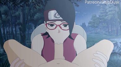 Sarada Uchiha is a sexy anal queen who loves to take on Solodusk57 in this hentai video
