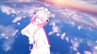 Rubber Doll in Latex Suit Dominated by Furry Teddy Bear