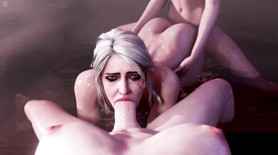 The Fountain of Youth: Ciri Takes a Bath With Yennefer and Triss in the Name of Pure Science [Peekaboo!]