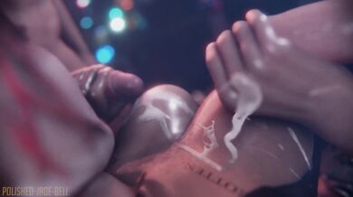 Harley Quinn Helping Hands with White Polished Jade Bell