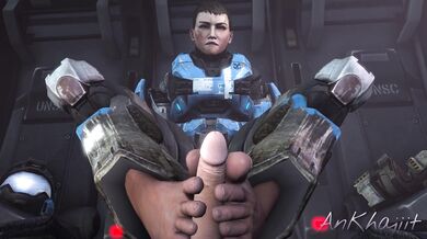 The Footjob of a Catgirl (Without a Helmet)