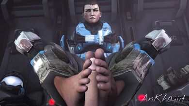 The Footjob of a Catgirl (Without a Helmet)