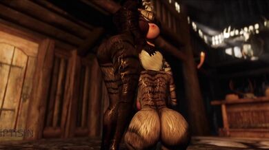 Mouth-watering Milkmaids: A Trio of Catgirls Lick Each Other