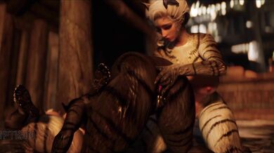 Mouth-watering Milkmaids: A Trio of Catgirls Lick Each Other