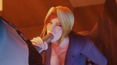 The Helena Douglas Office Blowjob - With a Soundtrack by Lewdgazer