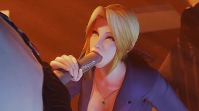 The Helena Douglas Office Blowjob - With a Soundtrack by Lewdgazer