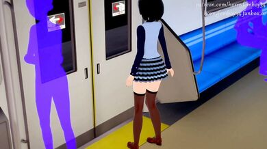 Watch as our MILF heroine gets caught in a trap of her own making on the public train system!