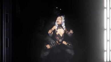 Ahsoka Tano raped by a werewolf