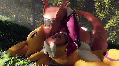 Guilmon and Renamons Passionate Love (Furromantic)