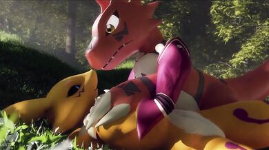 Guilmon and Renamons Passionate Love (Furromantic)