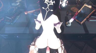 Rosaria takes on a doggy style mission with her lover