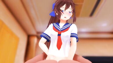 Hottie tries out anal sex during a zombie apocalypse!