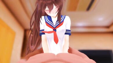 Hottie tries out anal sex during a zombie apocalypse!