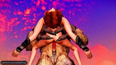 The yetis massive cock battles against a pure and innocent pussy