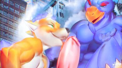 Super Smash Bros Ultimate - Fox McCloud and Falco Lombardi in a Steamy Battle Royale [Hentai]