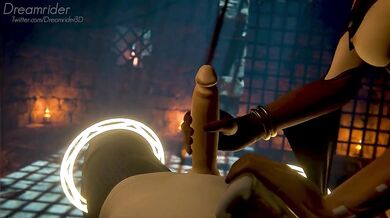 Sexy Kitten and Mature Witch duel in Halloween Night - Mercy VS Kiriko [Hentai HMV]