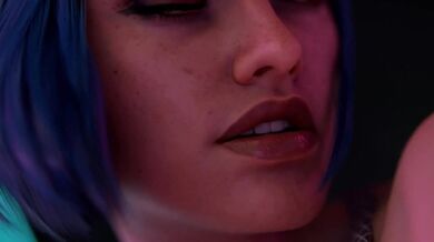 Evelyn Parker, a sexy brunette, is getting fucked from behind by her boyfriend as they bang on the bed with their moans and groans