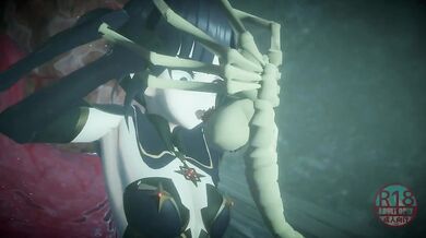 [DysonMMD] Mona Gets Facehugged by an Alien Impact