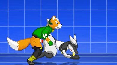 MUTANT MONSTER FOX FILLS A LUCARIO WITH HIS BALLS AND BLADDER