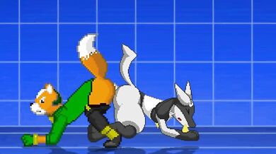 MUTANT MONSTER FOX FILLS A LUCARIO WITH HIS BALLS AND BLADDER